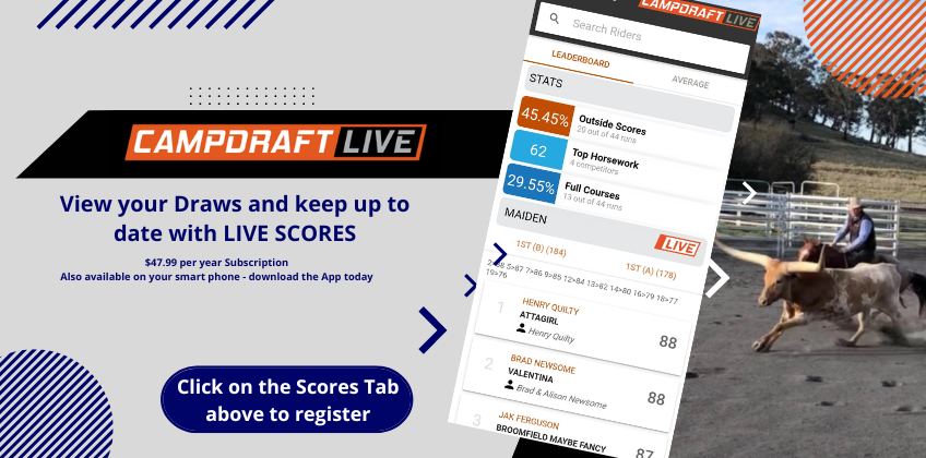 Campdraft Central | Campdraft Nominations, Scores, Results, Draws