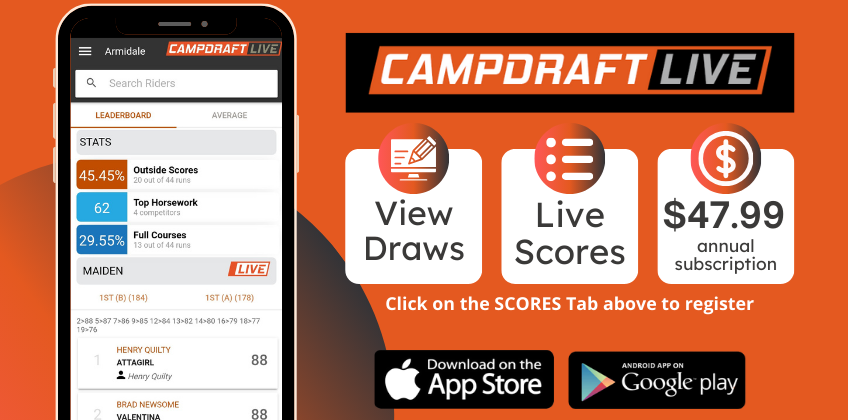 Campdraft Central | Campdraft Nominations, Scores, Results, Draws